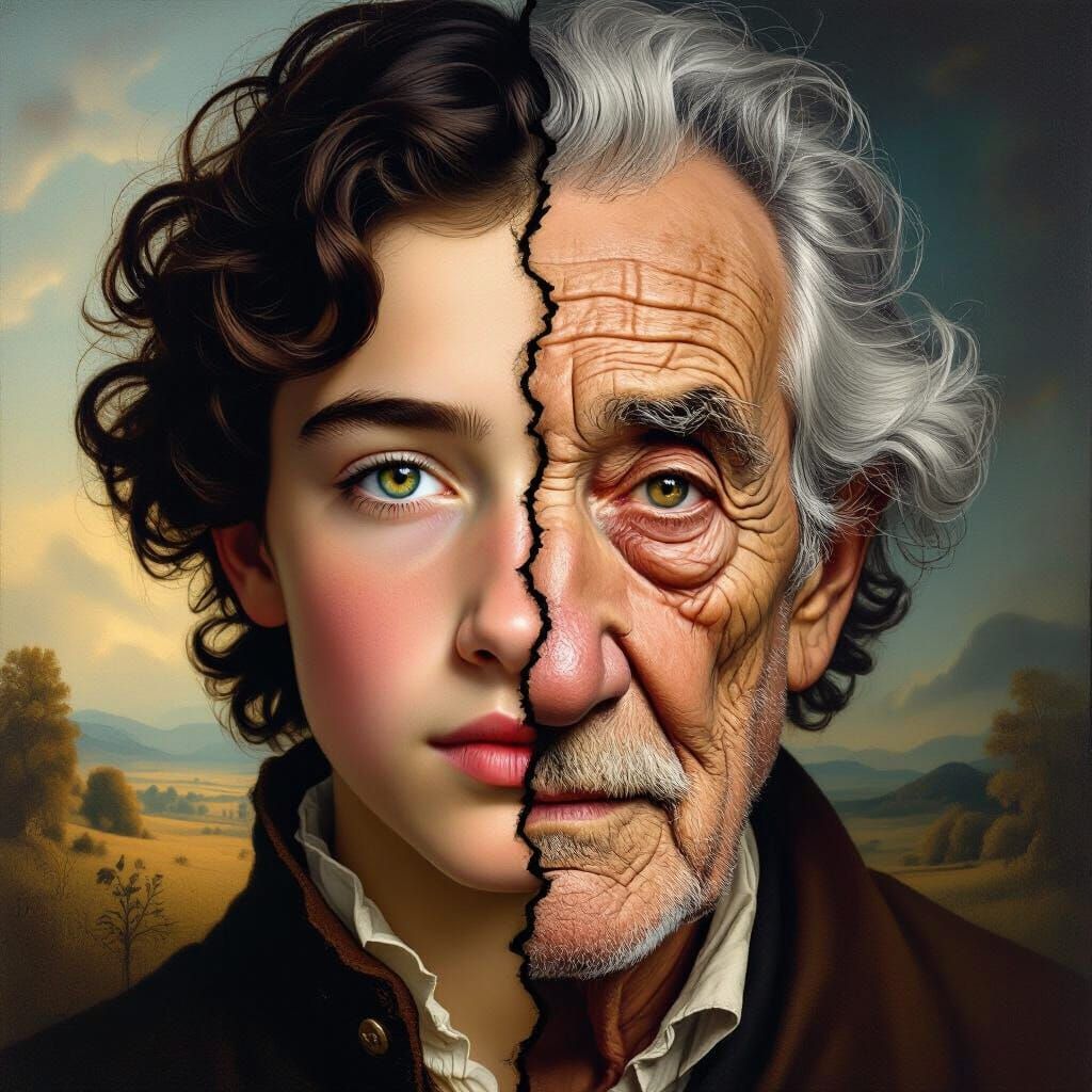 Youth and Age: A Surreal Portrait of Time