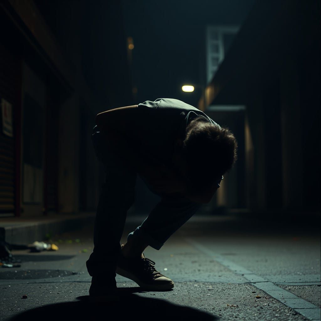 Urban Agony in Warm Golden Light