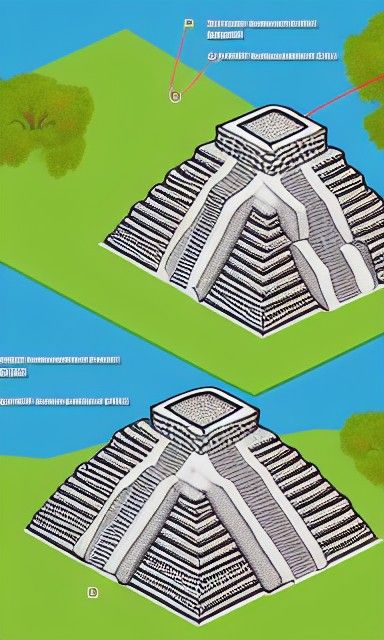 Aztec Ruins of Teotihuacán: Isometric Infographic