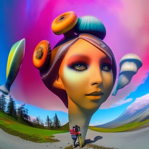 Surreal Fantasy: Recycling People and Mushrooms to Heaven