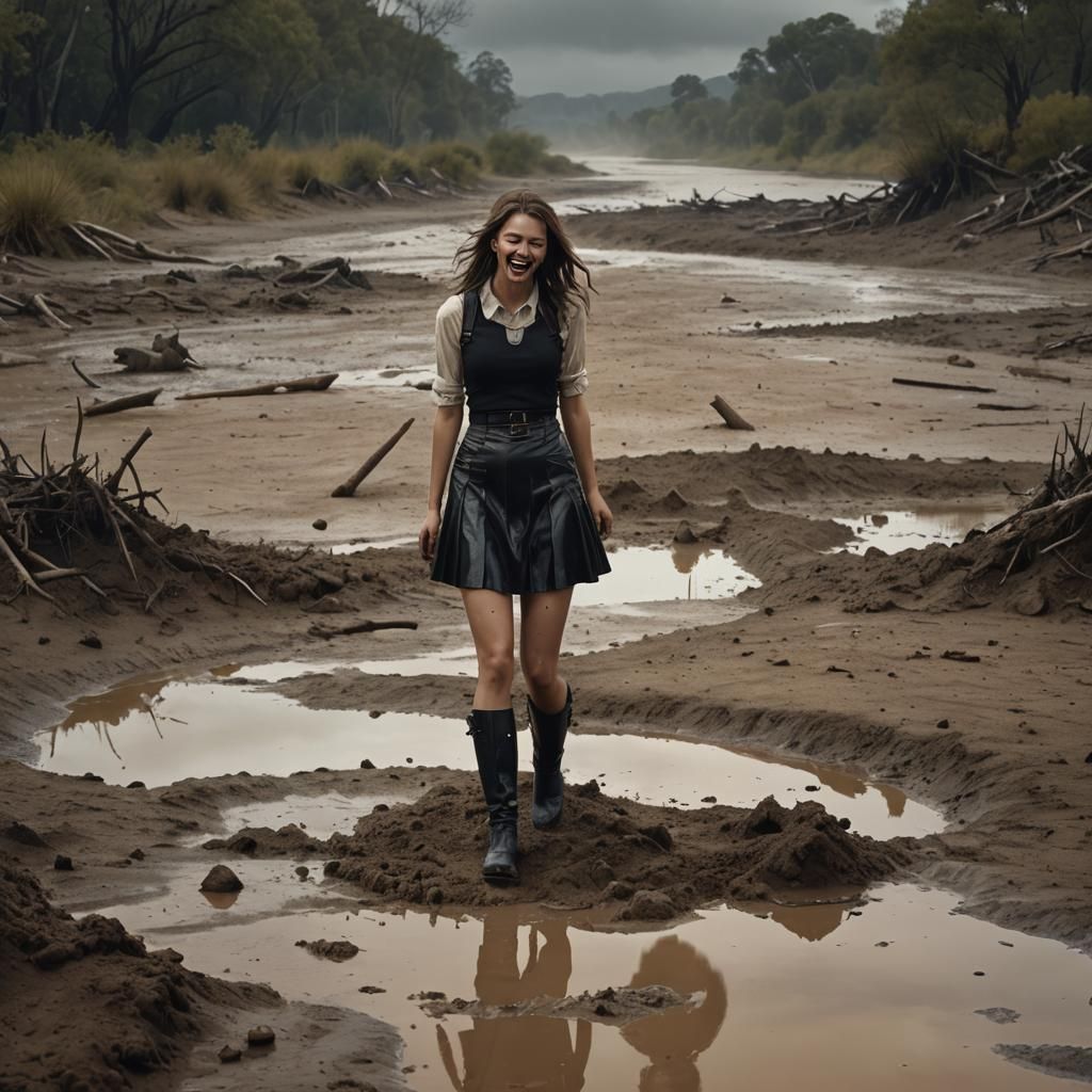 Quicksand Drama: A Girl's Despair, Another's Amusement