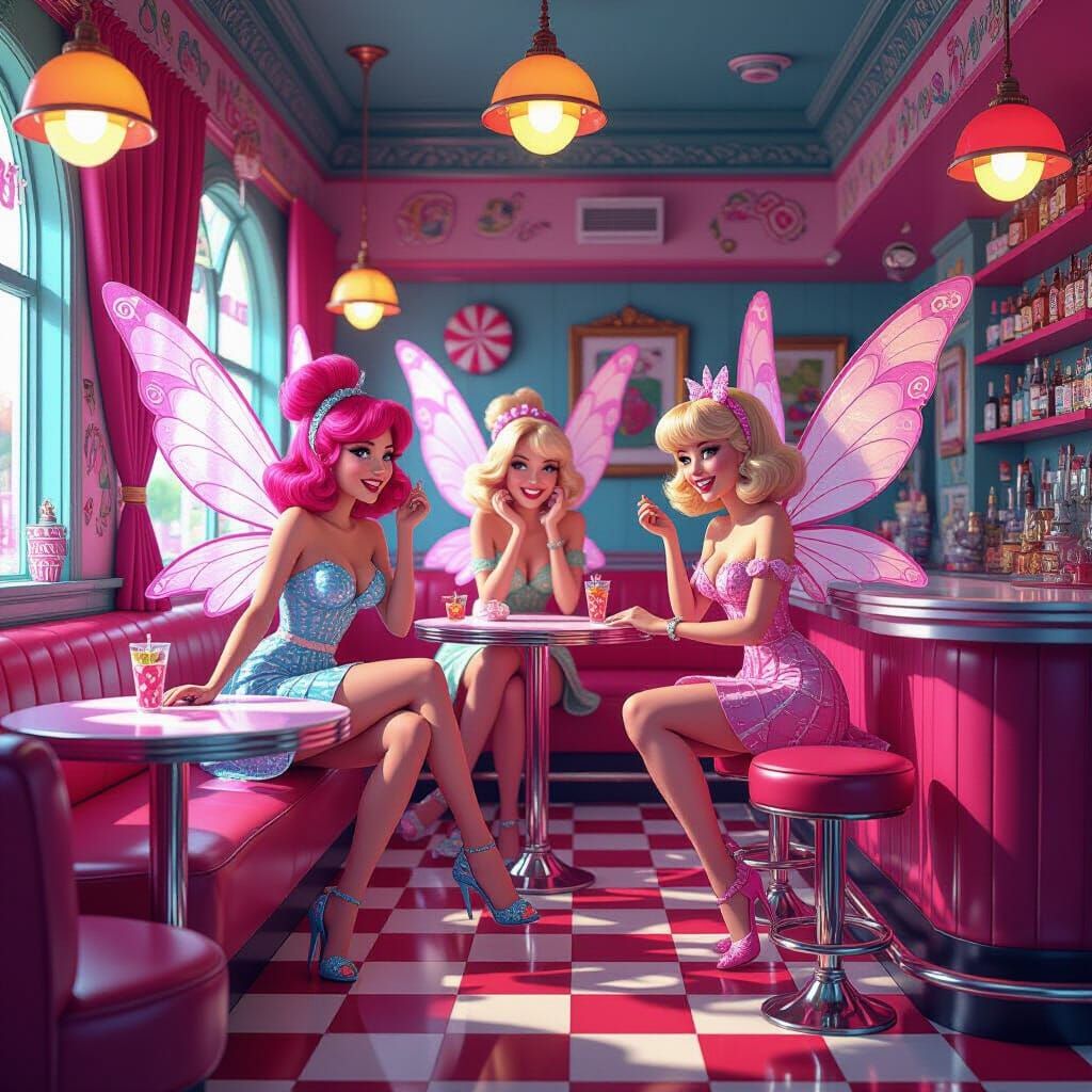 The Pixie Pub: 50s Dive Bar in Candyland Style