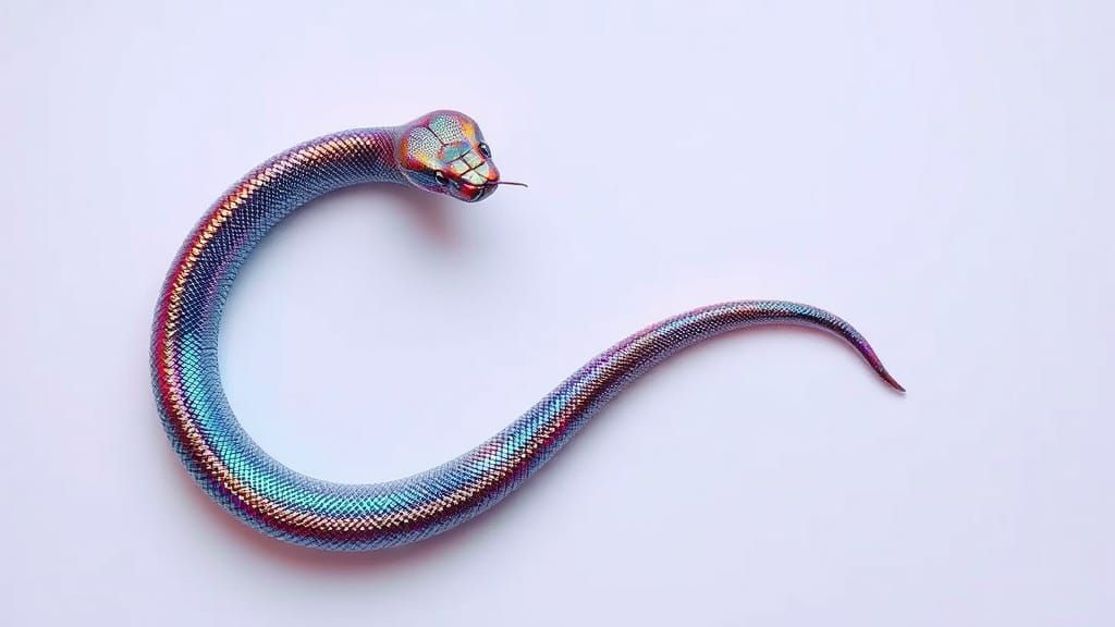 Cyberpunk/Fantasy: Iridescent Snake
