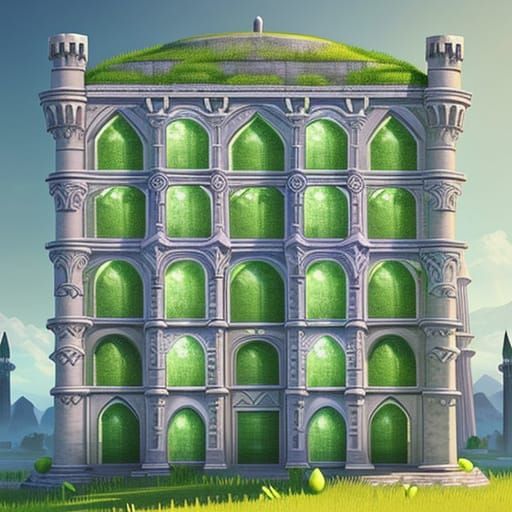 WoW Landscape with Leaning Tower and Limes