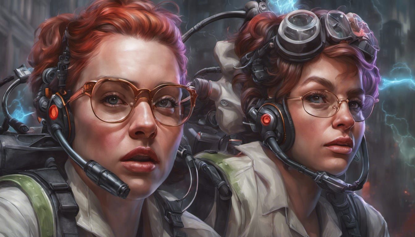 Ghostbusters Portrait in Hyperdetailed Digital Art