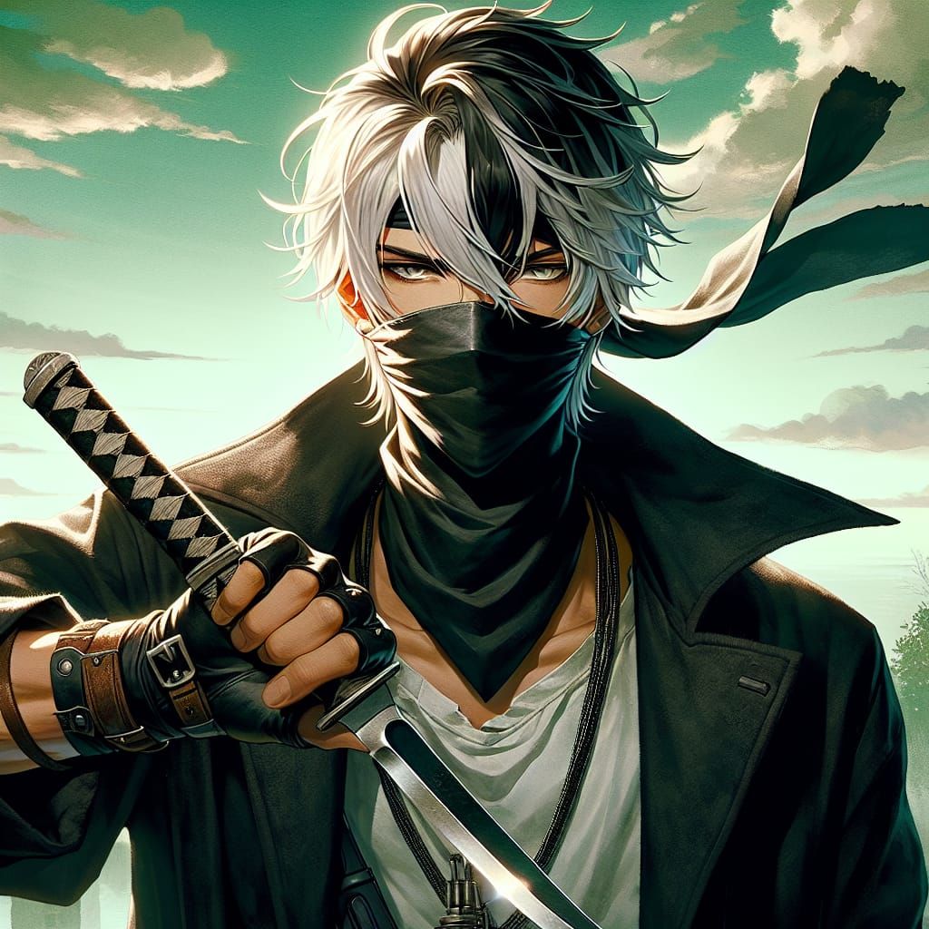 Handsome Kukri Wielder Stands Tall in Apocalyptic Haze