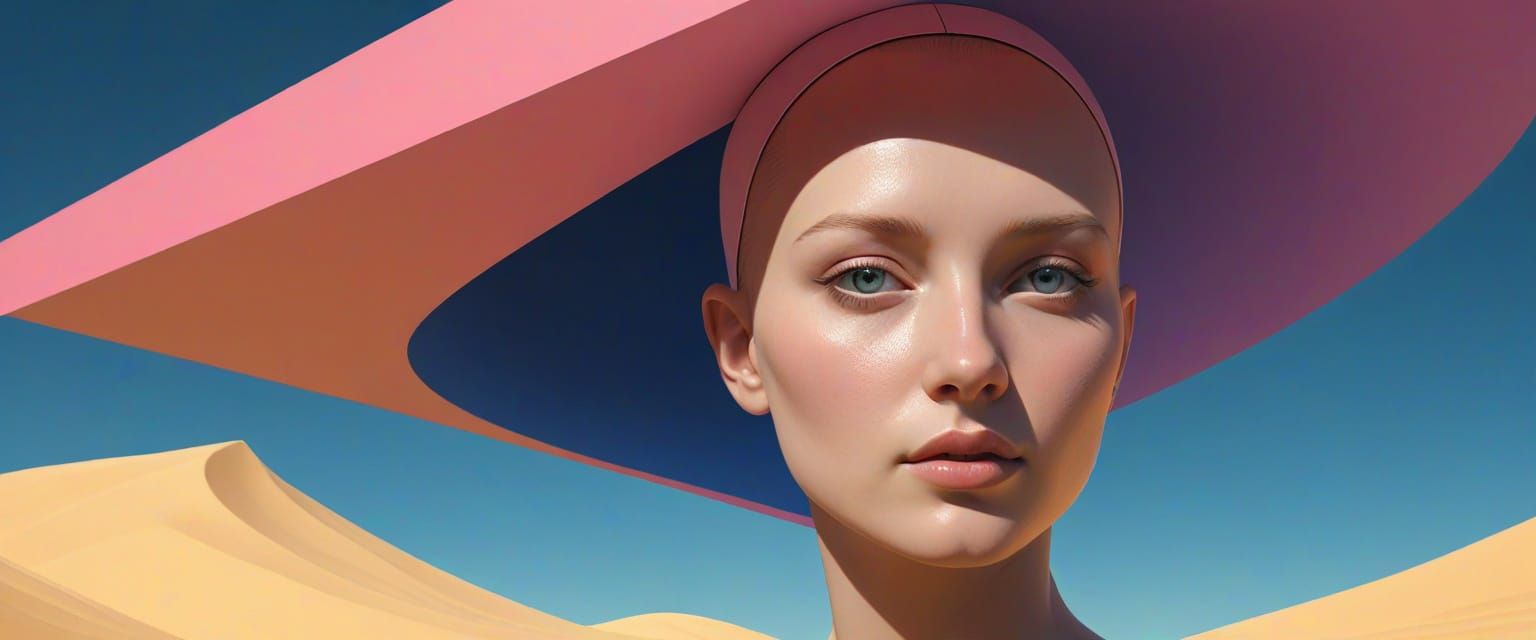 Bene Gesserit Women in Geometric Comic Book Art