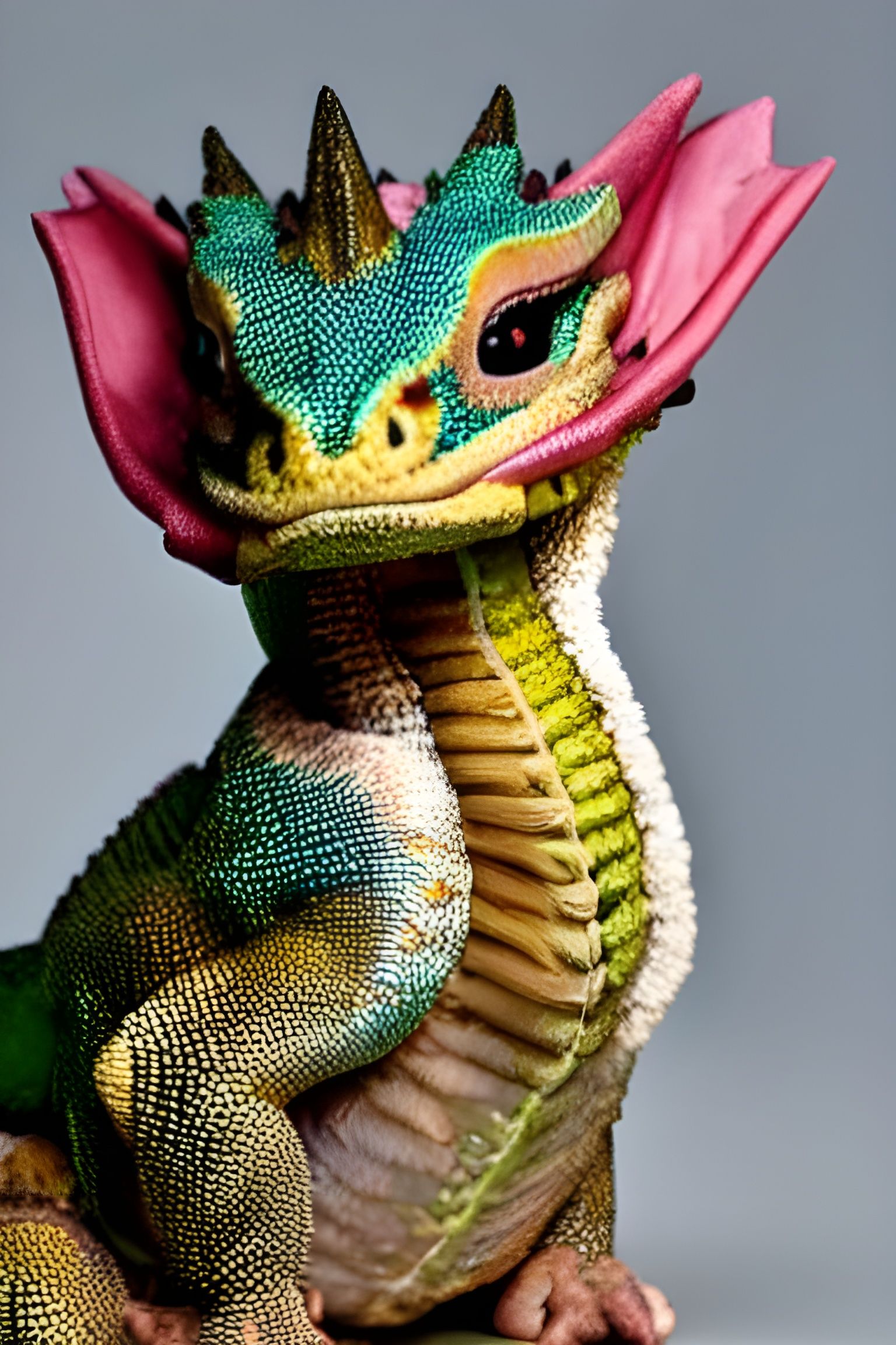 Baby Dragon Portrait: A Regal Pose