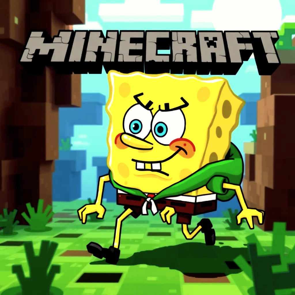 SpongeBob Speedruns Minecraft in Style