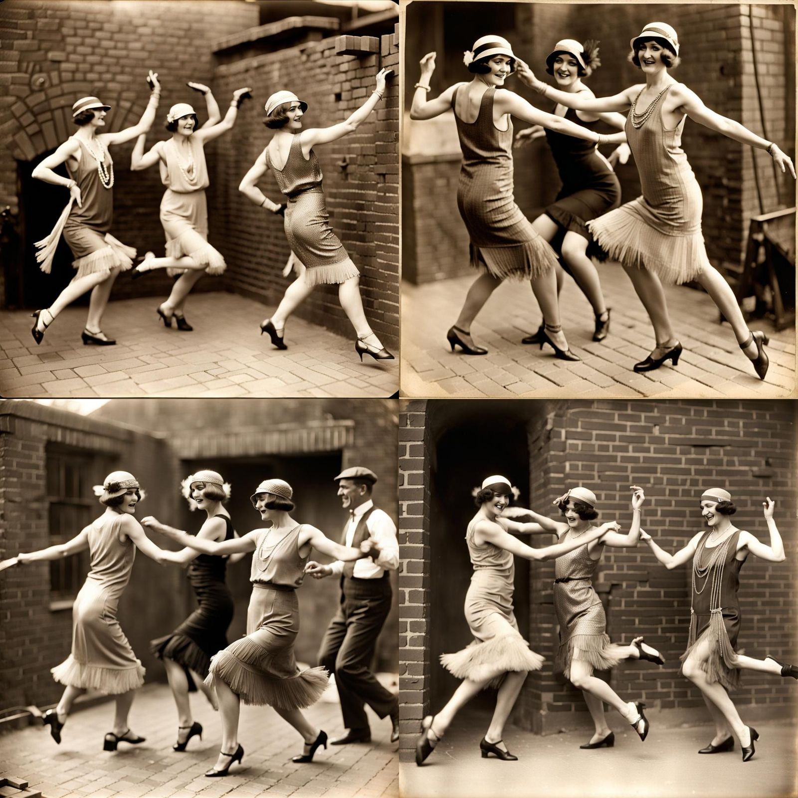 Flappers Bricklaying: A Charleston Dance Fusion