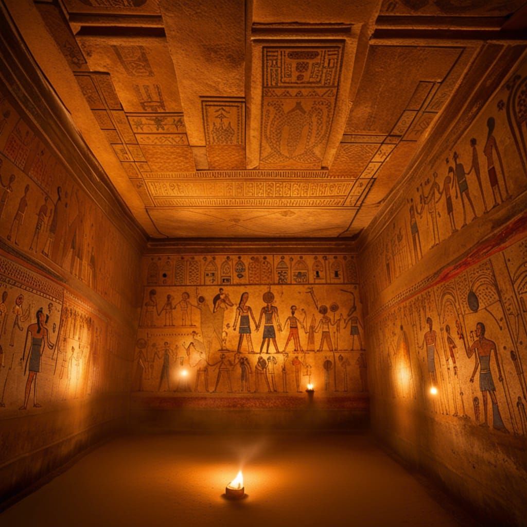 Undiscovered Crypt Murals in Giza Pyramids