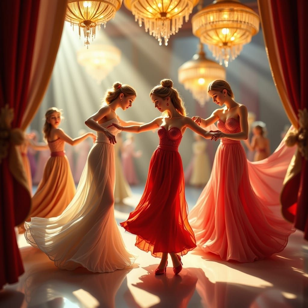 Cotton Candy Ballroom with Rock Candy Chandeliers