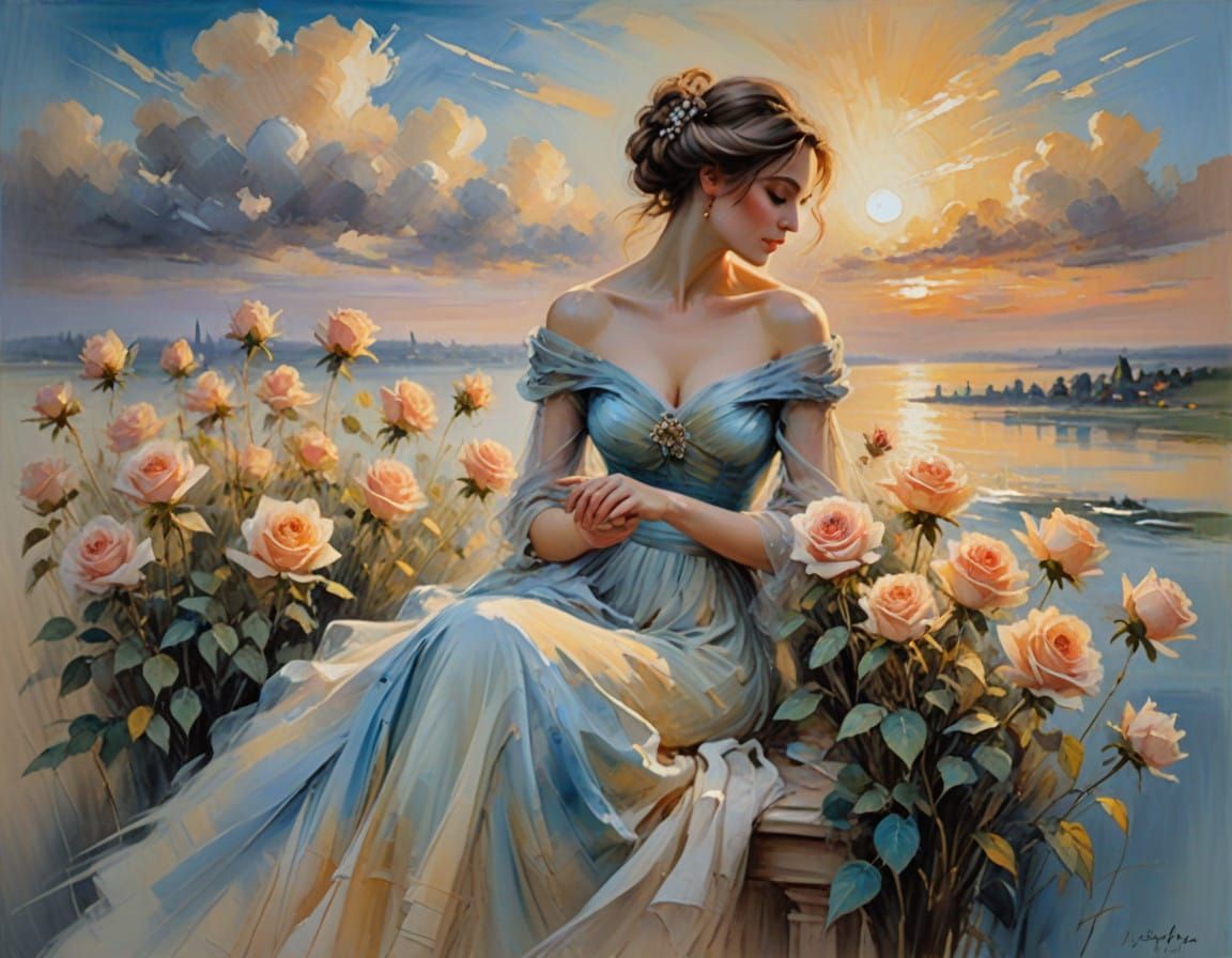 Soft Focus of Tender Affection in Dreamy Pastel Hues