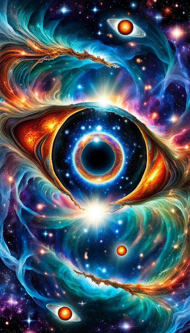 Surreal Cosmic Eye: A Universe Within