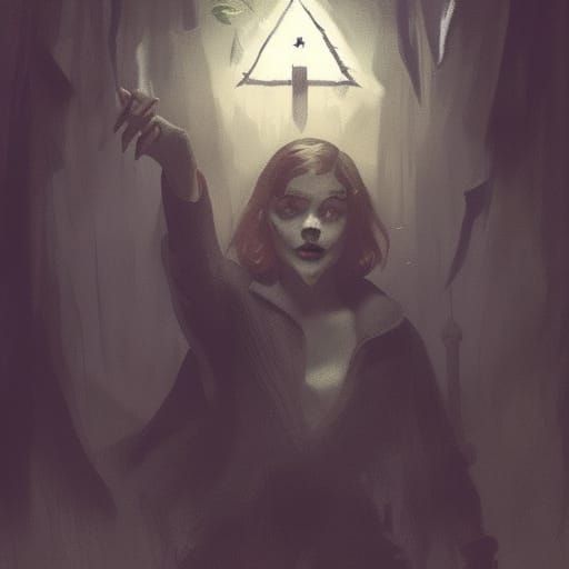 Sinister Sabrina Art: Dark Fantasy Style