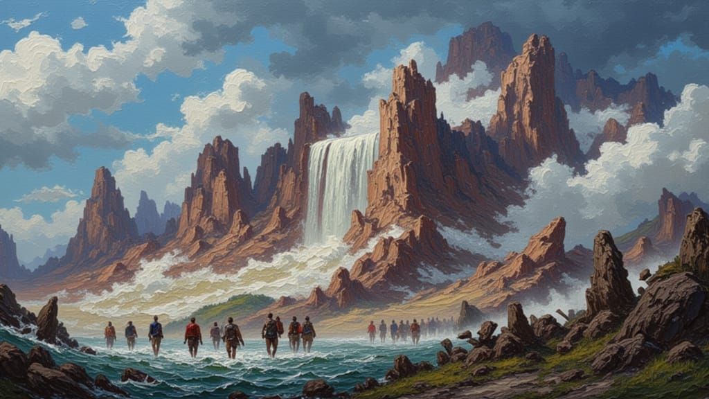 Armored Figure in Impasto Style