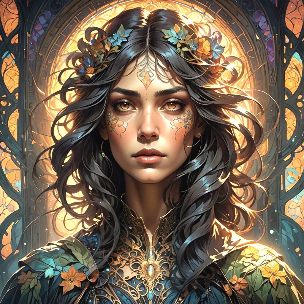 Detailed Portrait with Dynamic Lighting