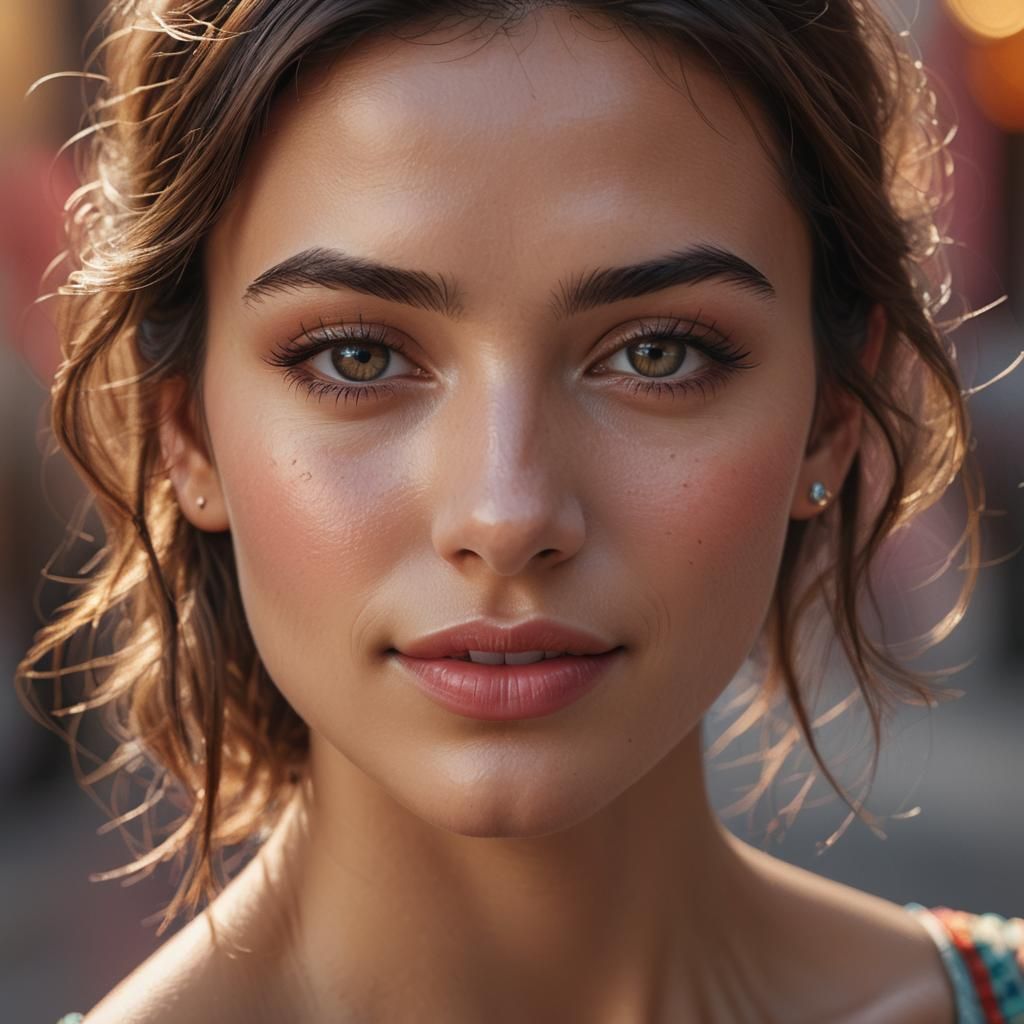 Stunning Spanish Model Portrait in Cinematic Light