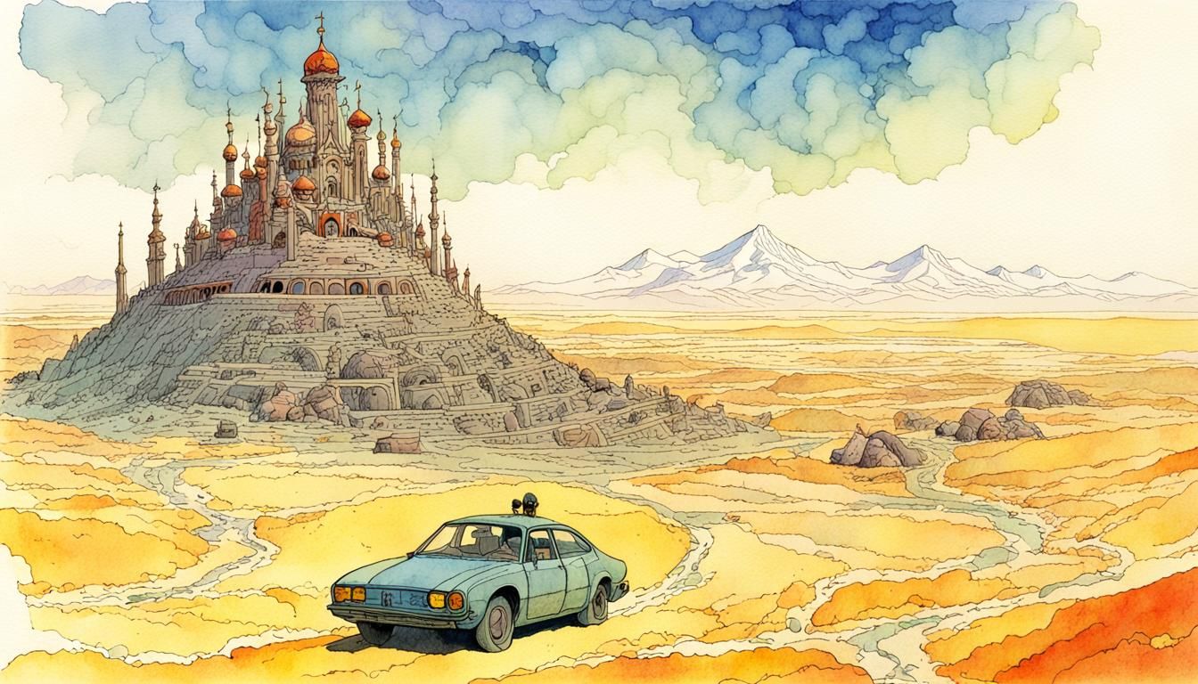 Inferno: Storybook Illustration in Studio Ghibli Style