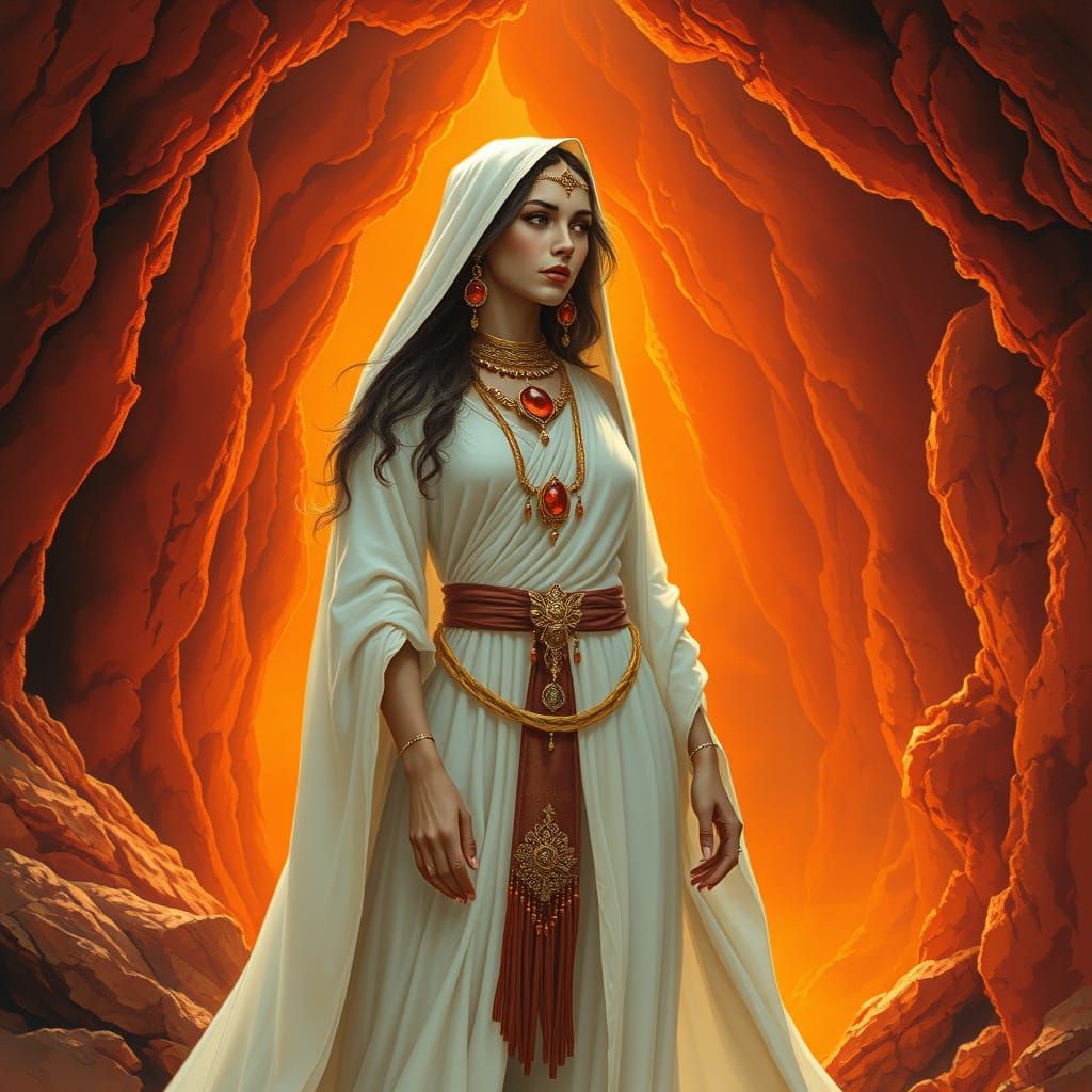 Surreal Fantasy Priestess Reveals Ancient Mystical Secrets i...