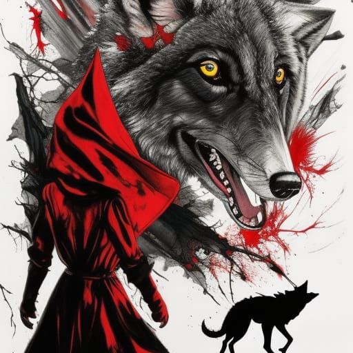 Little Red Riding Hood Chases the Wolf