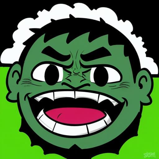 Troll Face Meme Art in Comic Style