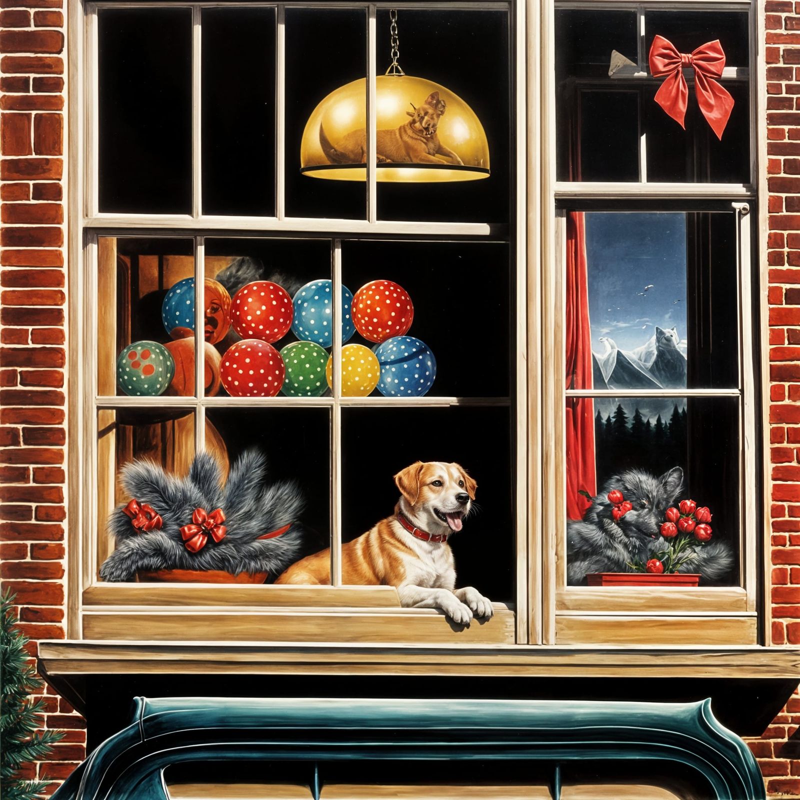 Patti Page 'Doggie in the Window' Airbrush Art, 1953