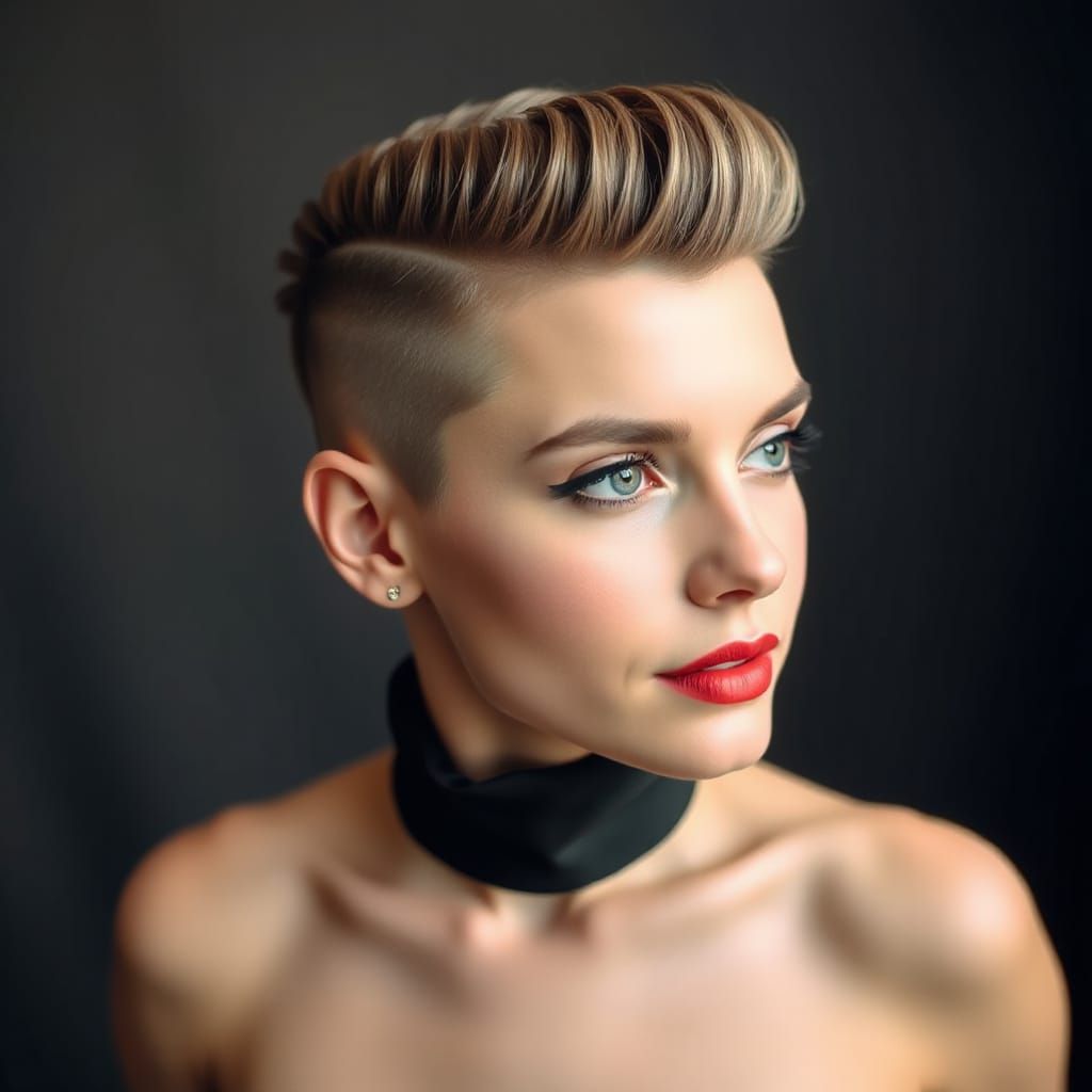 Surreal Portrait of a Dandy Televangelist with a Pompadour