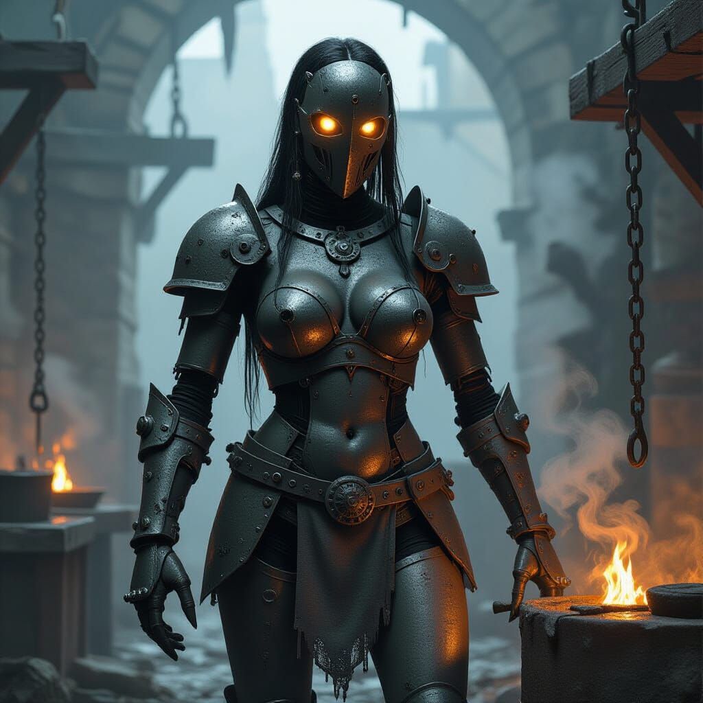 Ancient Iron Golem Awakens in Blacksmith Forge