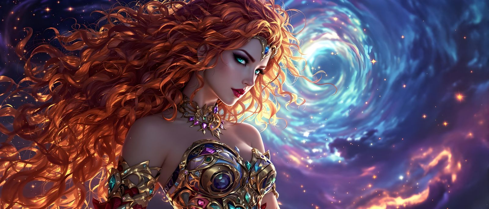 Luminous Goddess in Rich, Dark Whispers