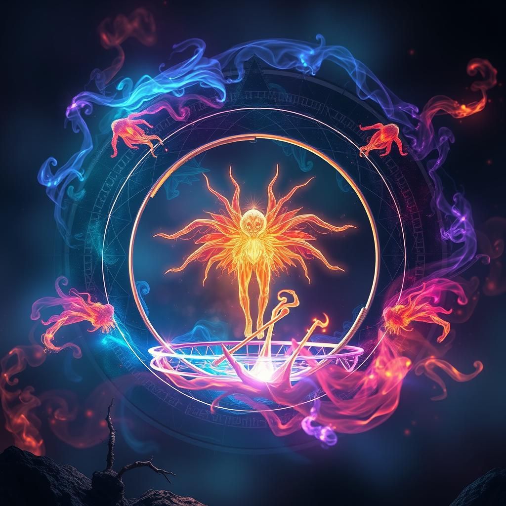 Glowing Homunculus Emerges from Transmutation Circle