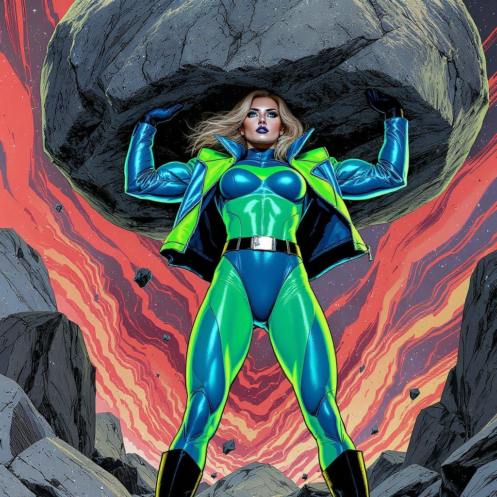 Rosamund Pike as Comic Book Superhero