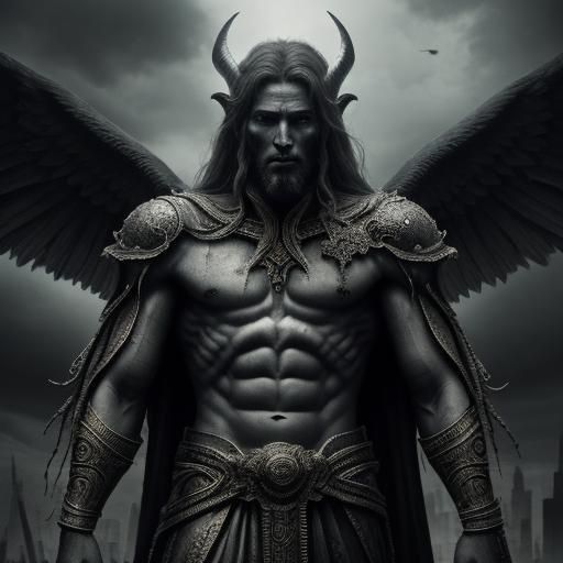 Hyperrealistic Depiction of a Biblical Nephilim