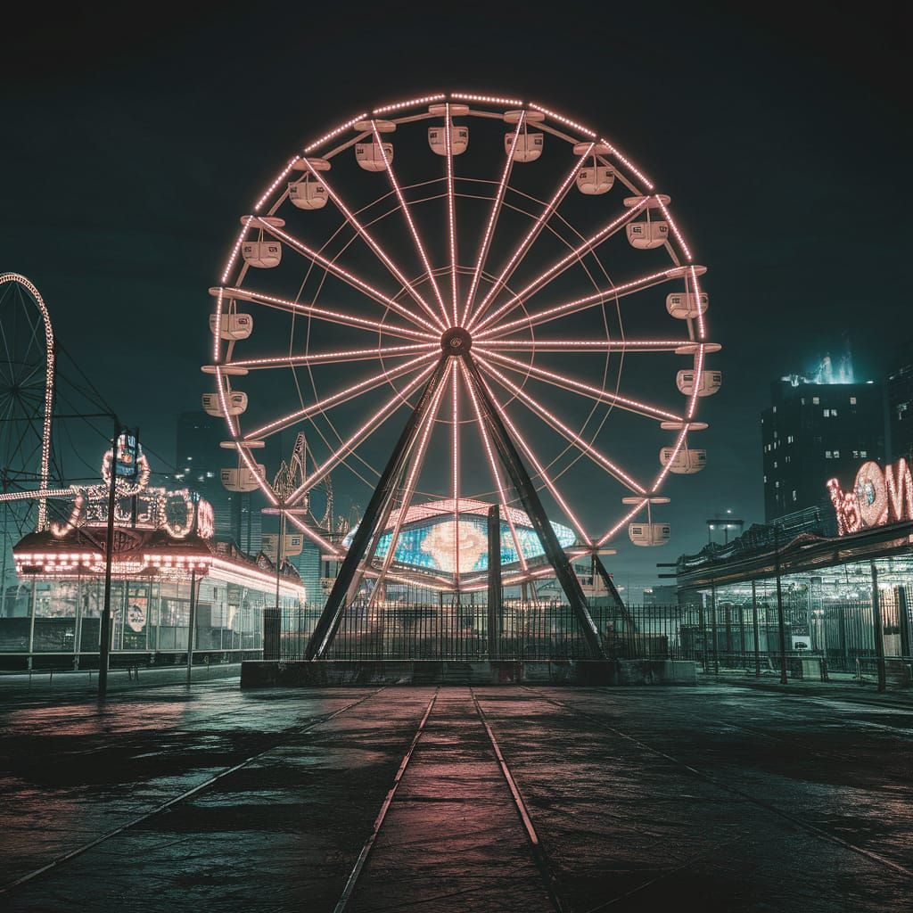 Joker's Abandoned Funfair Hideout in Gotham City