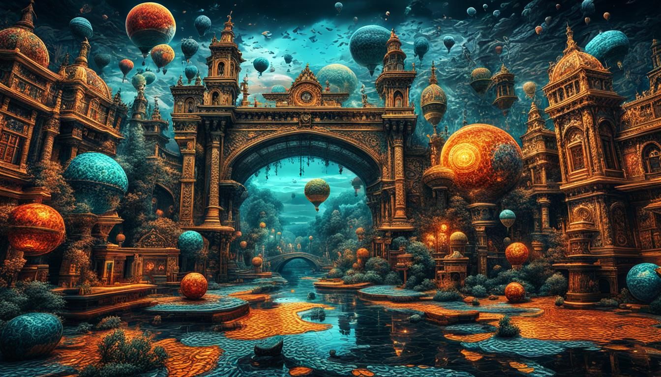 Hyperrealistic Abstract Art with Intricate Details