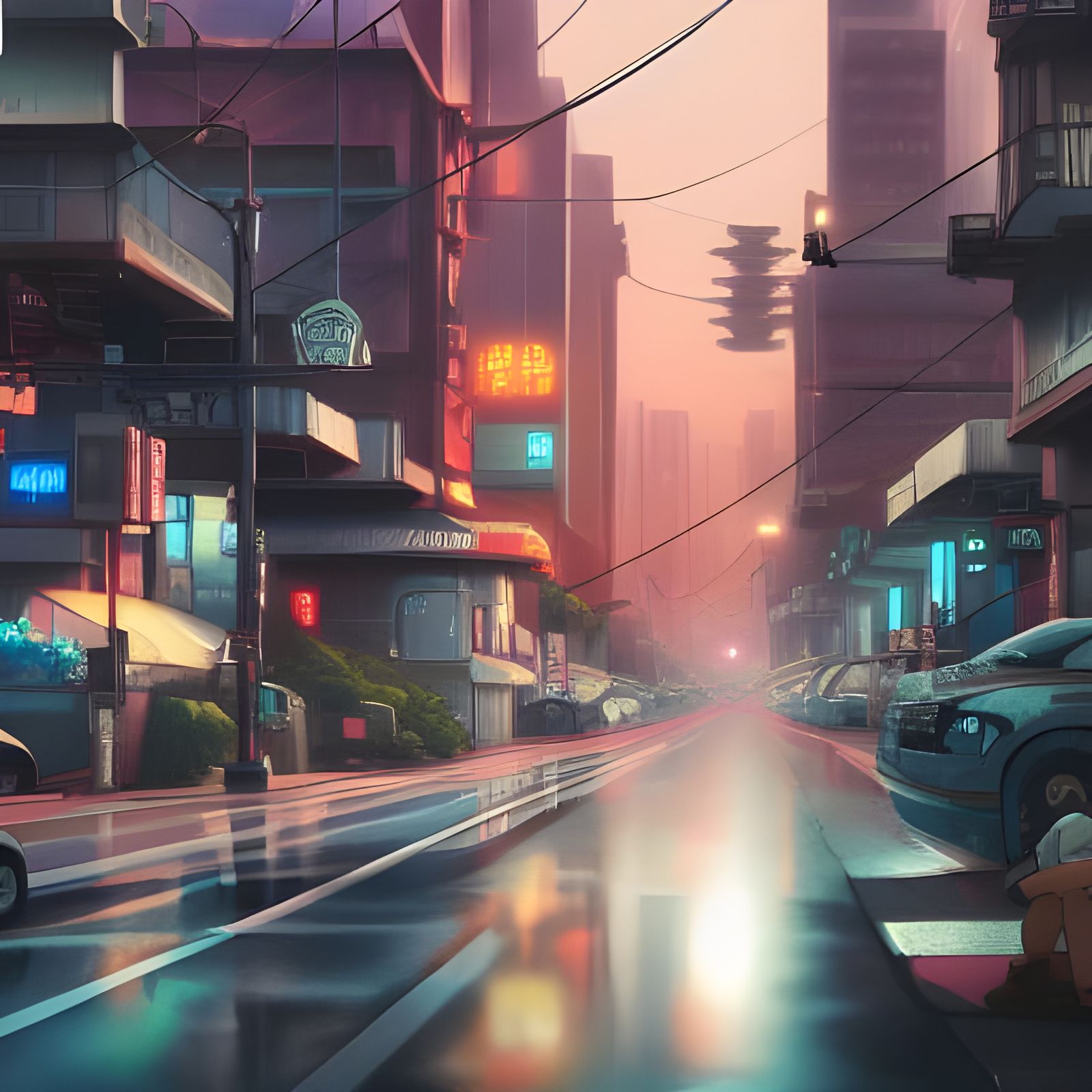 2020's Misty California Street