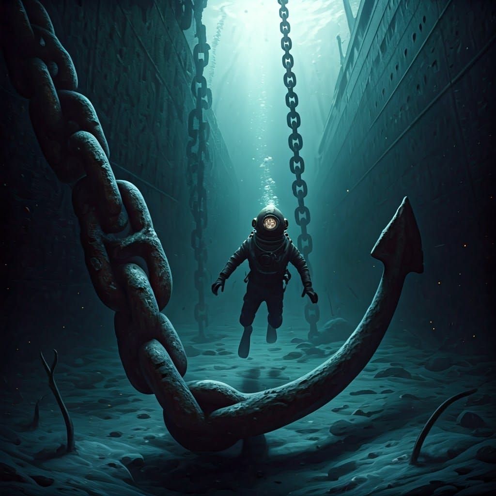 Dark, Icy Descent into the Abyss: A Haunting Underwater Horr...