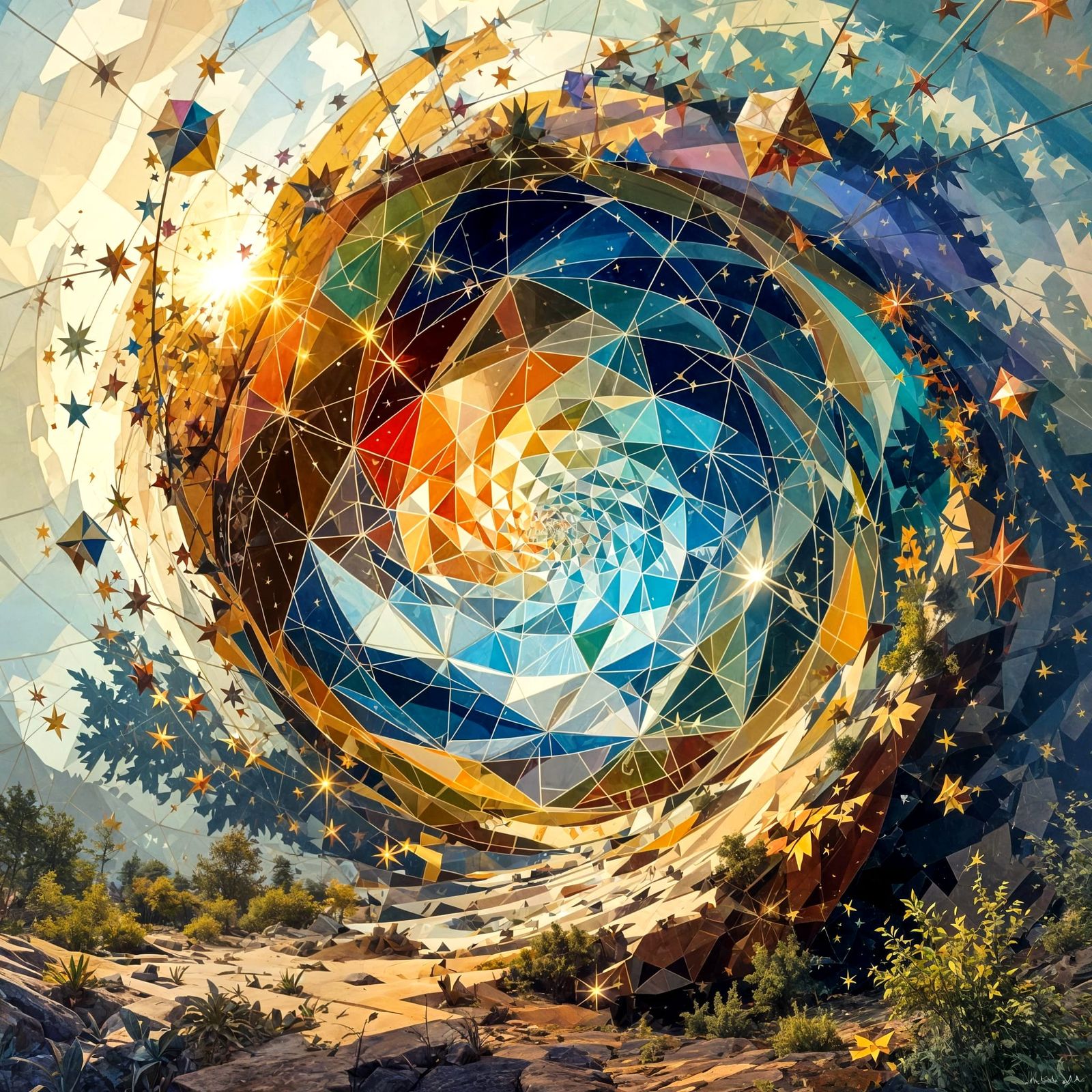 Kaleidoscope Tunnel Vortex: A Mesmerizing View