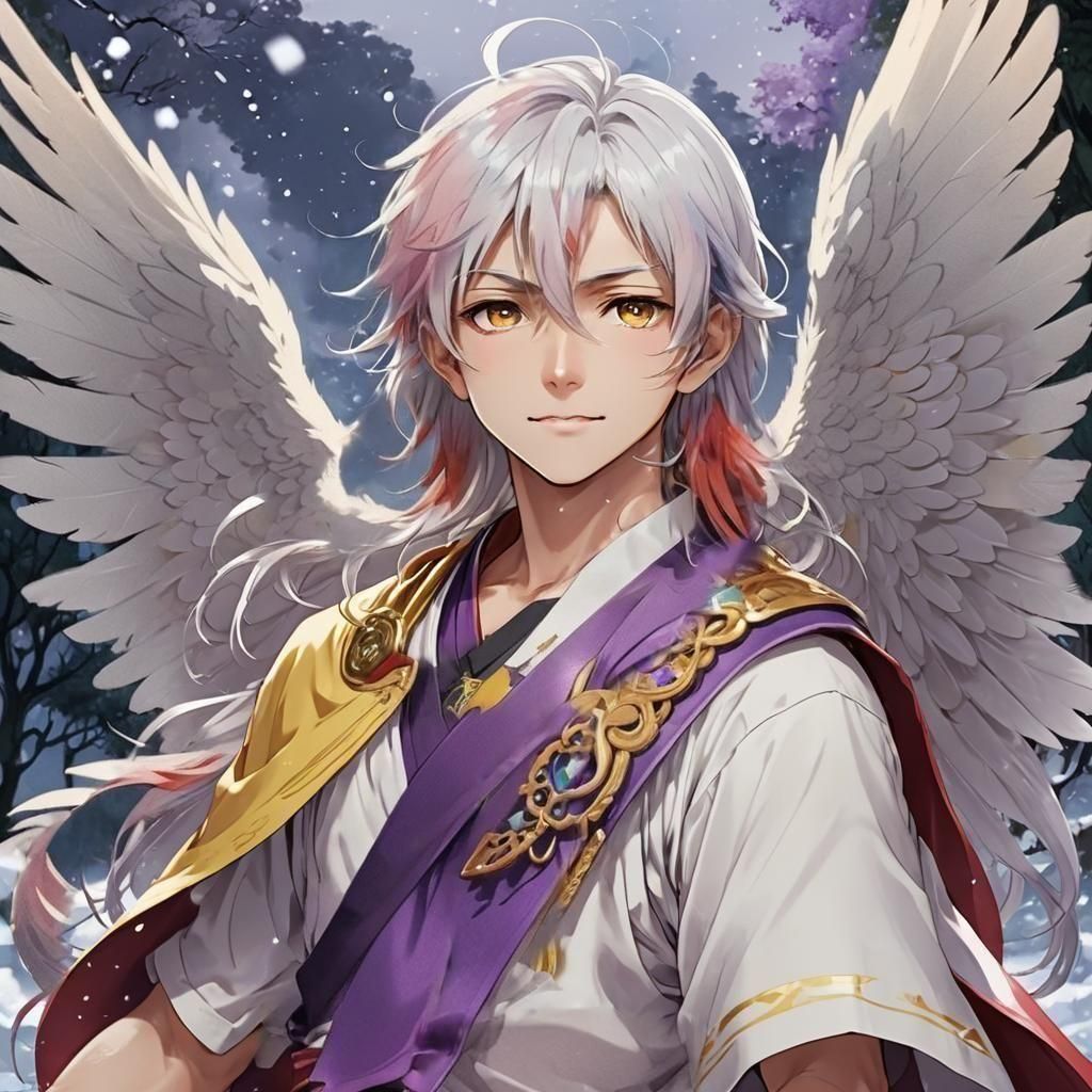 A young man wearing a crop top, showing midriff, bare stomach. by artist "anime", Anime Key Visual, Japanese Manga, Pixi...