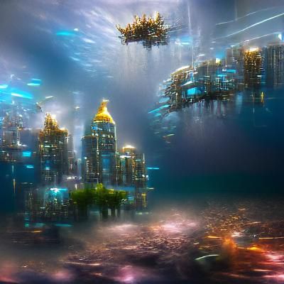 Futuristic Underwater City Concept