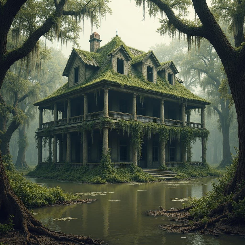 Nature Reclaims Abandoned Mansion in the Swamp