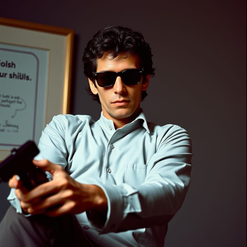 Jeff Goldblum in 80s Chic