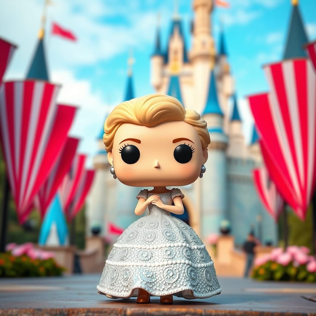 Funko Pop Figure Disney Amy Adams as Giselle in Disney World