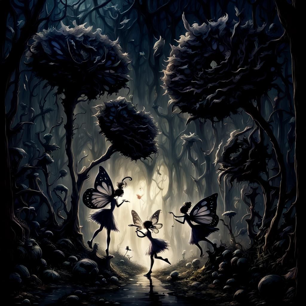 Dark Fantasy Fairies in a Burton-esque Film