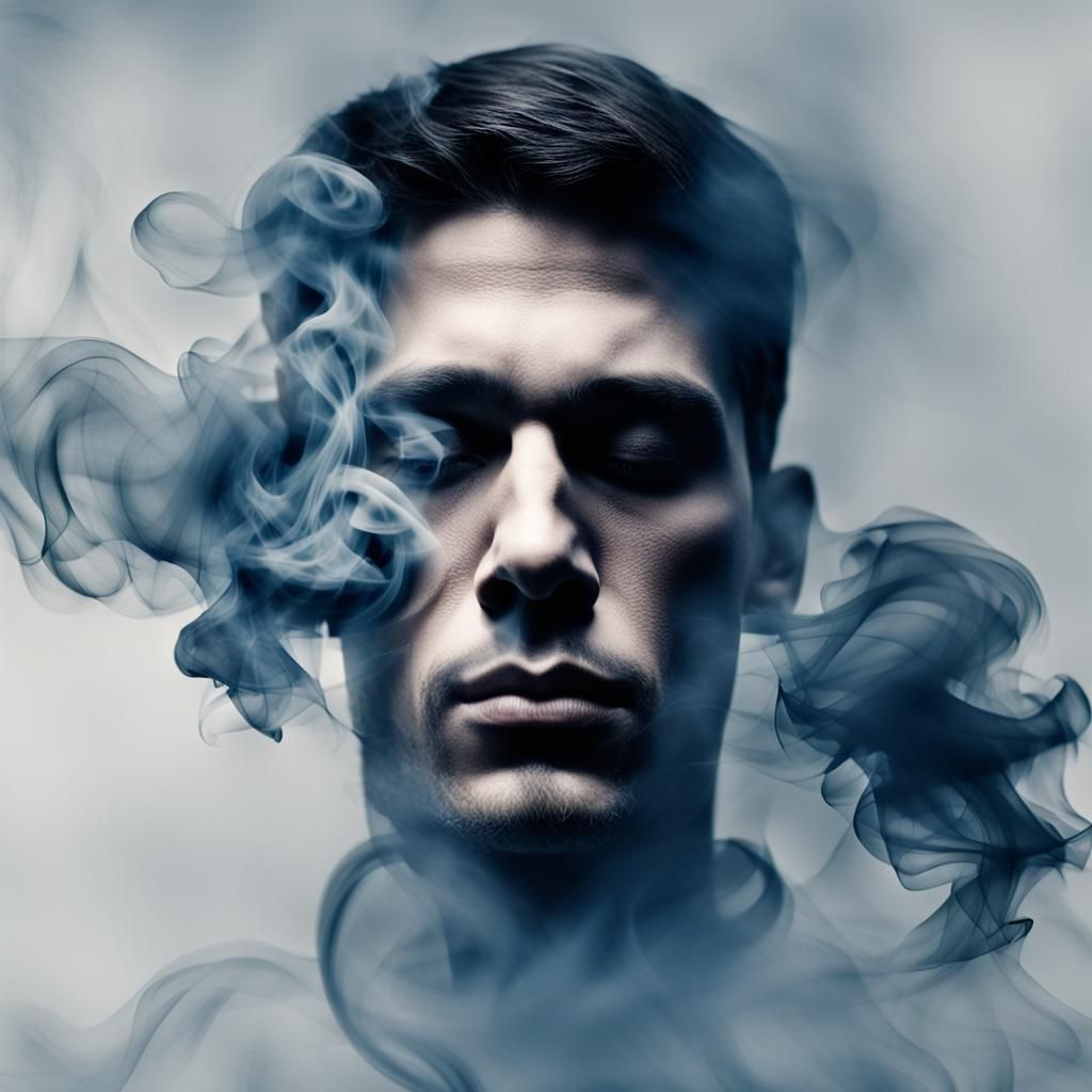 Smoked Portrait of a Young Man