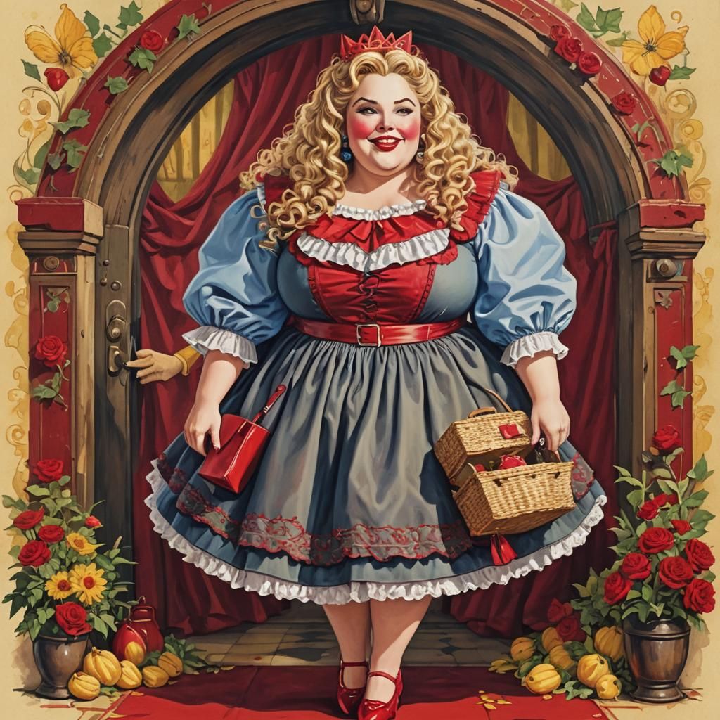 Curvy Dorothy with Ruby Red Shoes