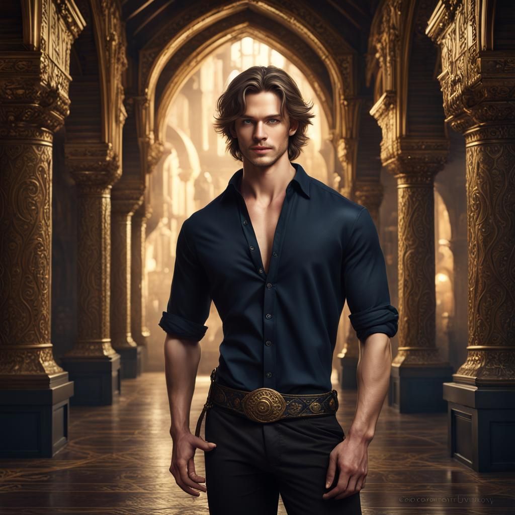 Medieval Palace: Handsome Man Portrait in Unreal Engine 5