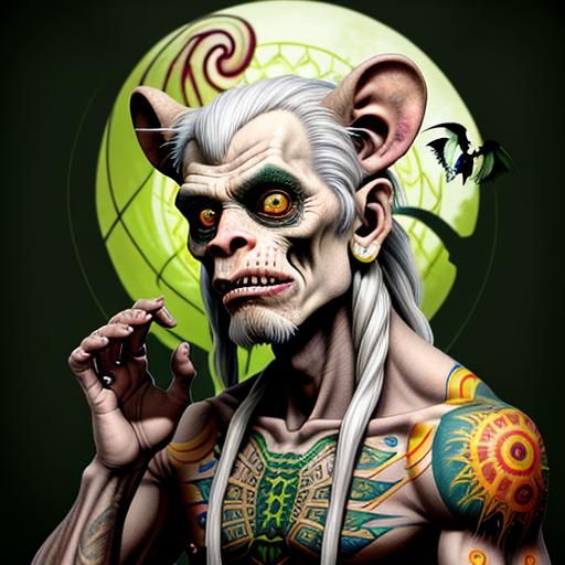 Surreal Chimera Contortionist in Fantasy Art Style