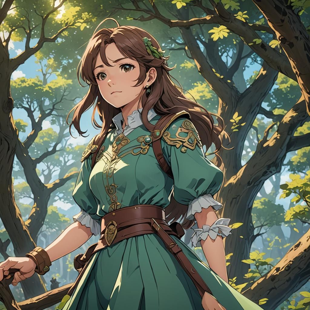 Miquella of the Haligtree in Anime Style