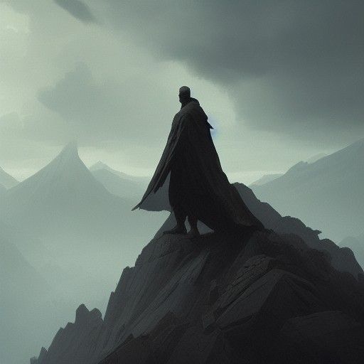 Mountain Giant in Dark Fantasy Style